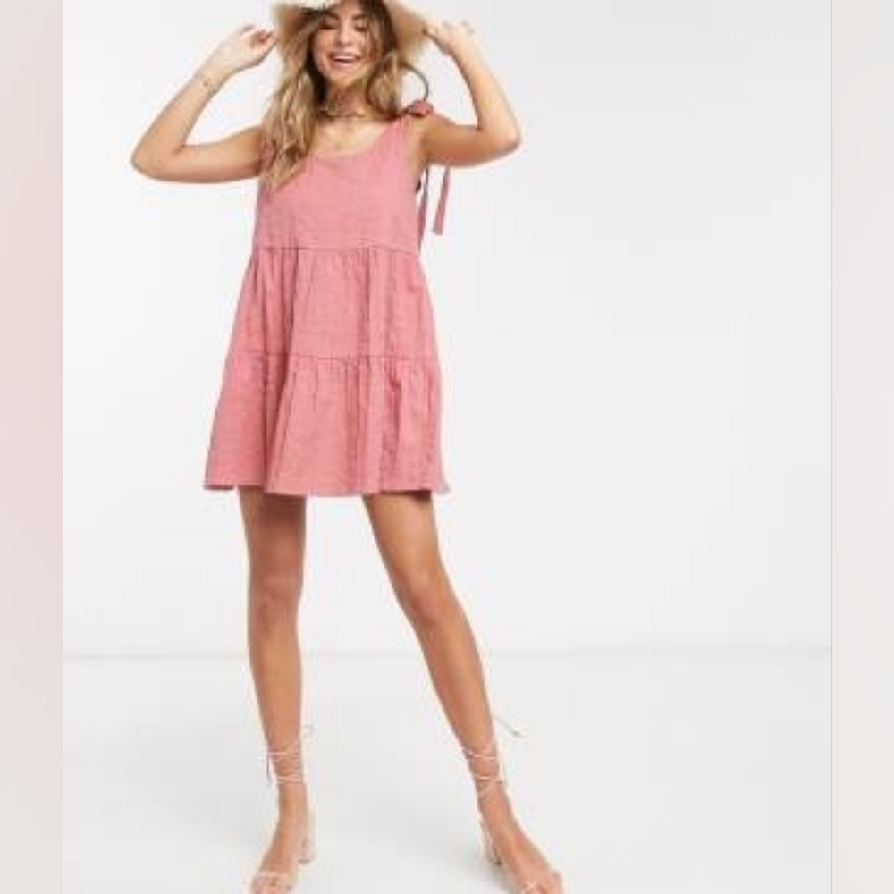 ASOS Coral Mini Dress - Picture 6 of 6